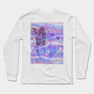 Raeni purple betta dreams by Renee Lavoie Long Sleeve T-Shirt